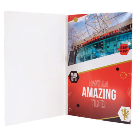 Manchester united fc musical birthday card