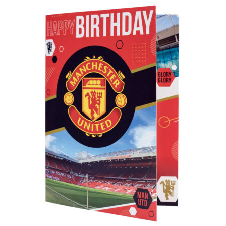 Manchester united fc musical birthday card