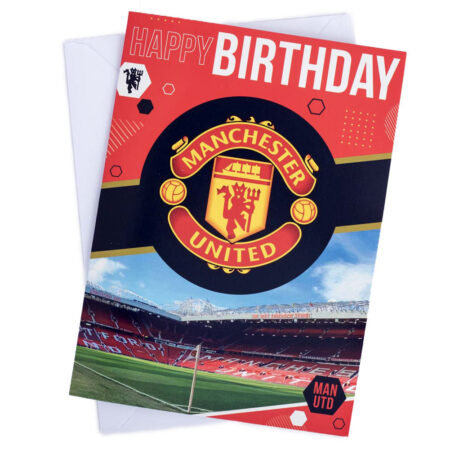 Manchester united fc musical birthday card