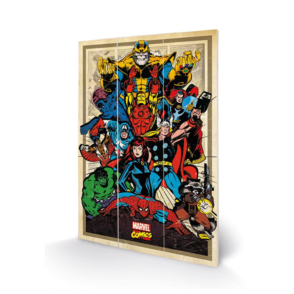 Marvel Comics Wood Print: 1 - Wall Art By Marvel