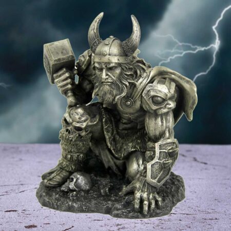 Metallic Norse God Thunder of Thor Figurine: 1 - Figures & Collectables By Gift Moments