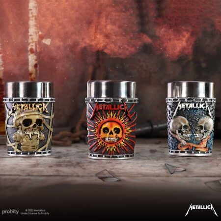 Metallica pushead art collectible shot glass set