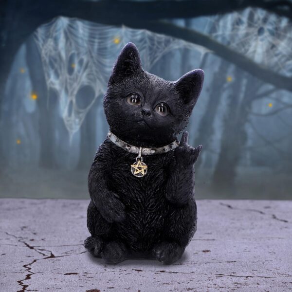 Metallicat Black Cat Throwing Rock Hand Sign: 1 - Figures & Collectables By Gift Moments