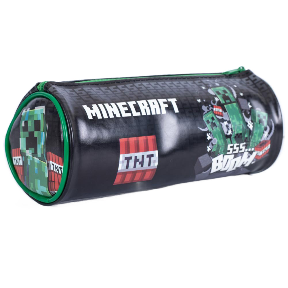 Minecraft barrel pencil case