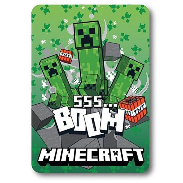 Minecraft Boom Fleece Blanket: 1 - Blankets By Minecraft