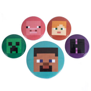 Minecraft Button Badge Set: 1 - Badges By Minecraft