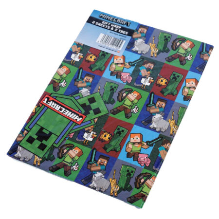 Minecraft Characters Gift Wrap with Tags: 5 - Gift Wrap & Bags By Minecraft