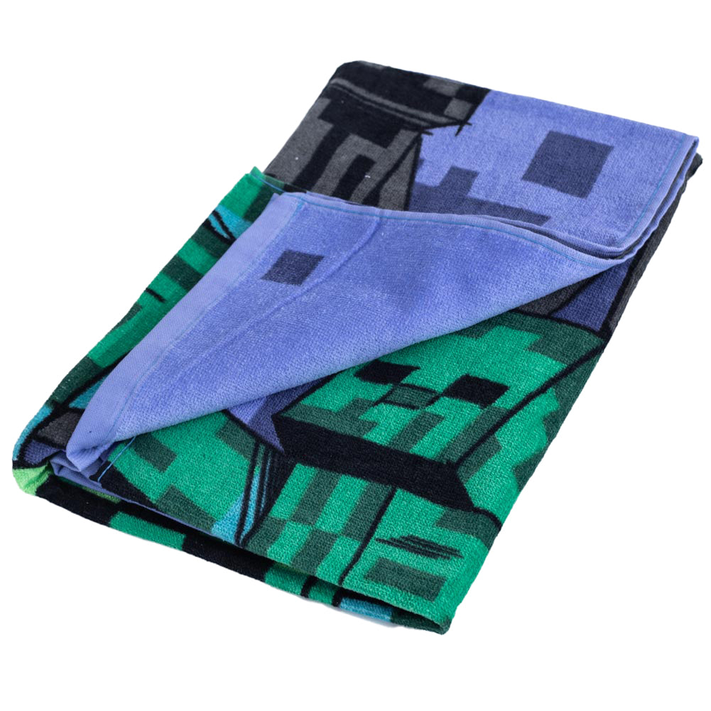 Minecraft creeper towel