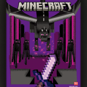 Minecraft Dragon Duel Framed 3D Picture: 1 - Framed Prints By Minecraft