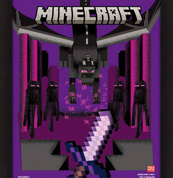 Minecraft Dragon Duel Framed 3D Picture: 1 - Framed Prints By Minecraft
