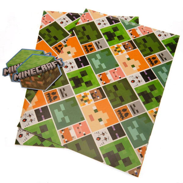 Minecraft Gift Wrap: 1 - Gift Wrap & Bags By Minecraft