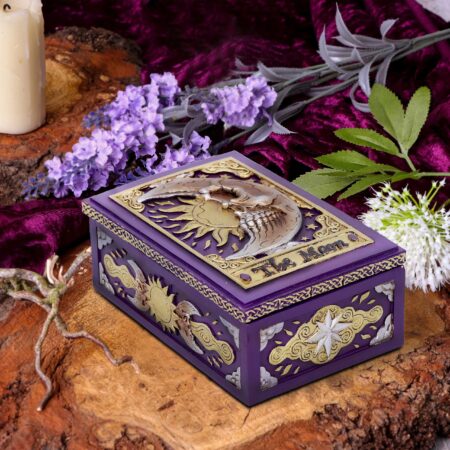 Moon tarot trinket box