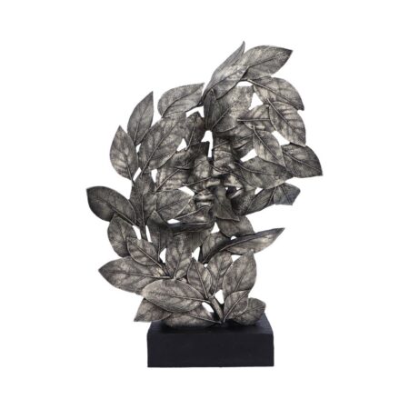 Natural emotion kiss silver statue 37cm