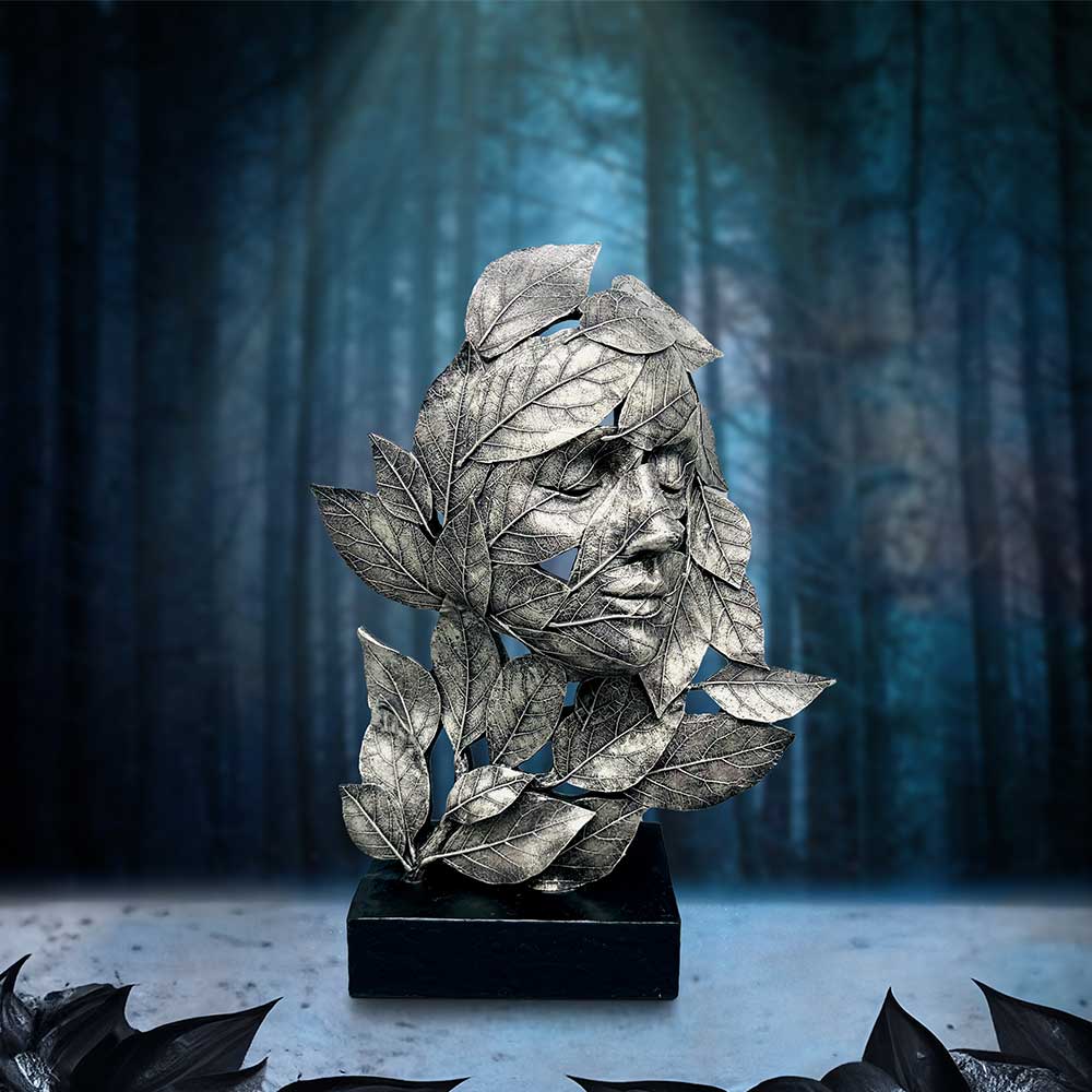 Natural emotion peace silver statue 32cm