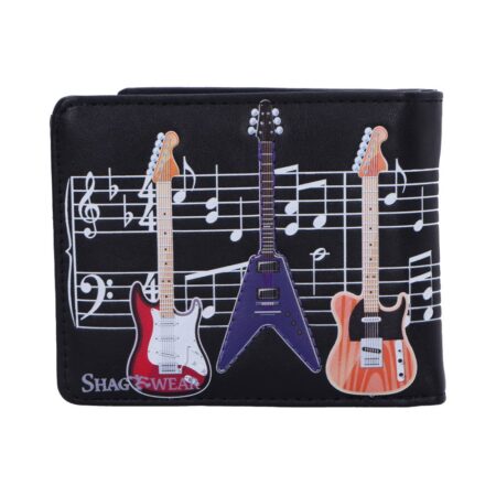 Nemesis Now Electric Guitars Embossed Music Wallet Black 11cm: 4 - Wallets By Gift Moments