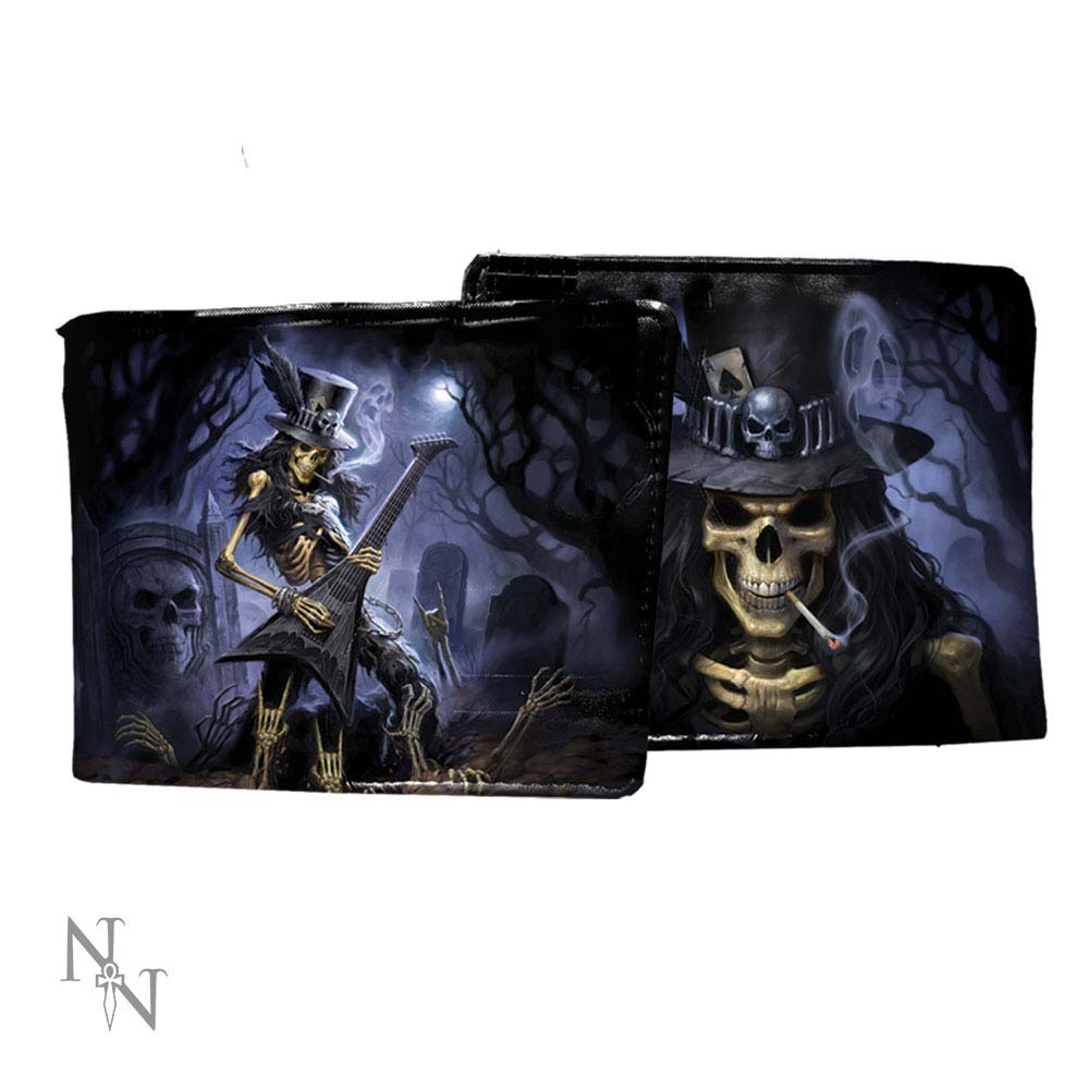 Nemesis Now James Ryman Play Dead Smoking Guitar Wallet Black 11cm: 2 - Wallets By James Ryman