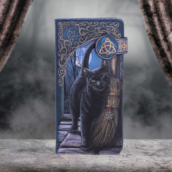 Nemesis Now Lisa Parker A Brush With Magick Cat Purse Navy 18.5cm: 1 - Purses By Lisa Parker