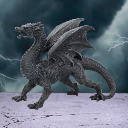 Nemesis Now Obsidian Dragon Watcher 31cm: 1 - Figurines Large (30-50cm) By Gift Moments