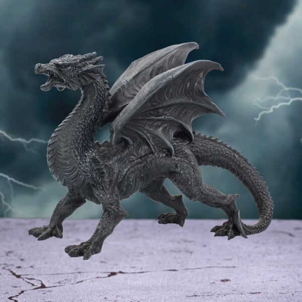 Nemesis Now Obsidian Dragon Watcher 31cm: 1 - Figurines Large (30-50cm) By Gift Moments