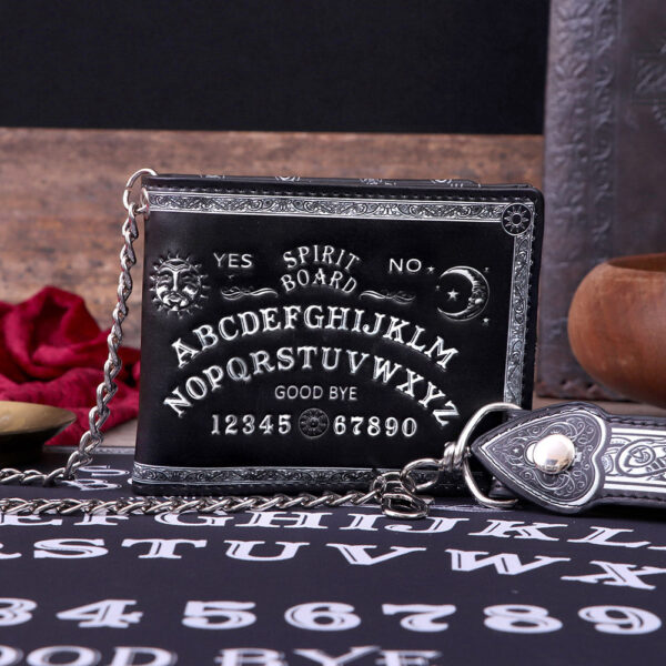 Nemesis Now Spirit Board Embossed Purse Ouija Wallet Black 18.5cm: 1 - Wallets By NN Designs