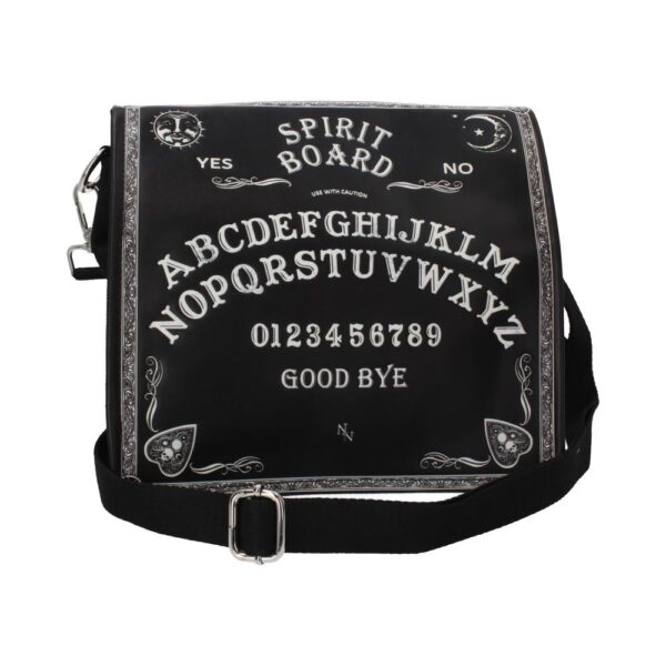 Nemesis Now Spirit Board Embossed Shoulder Tablet Bag Black 25cm: 2 - Bags By NN Designs
