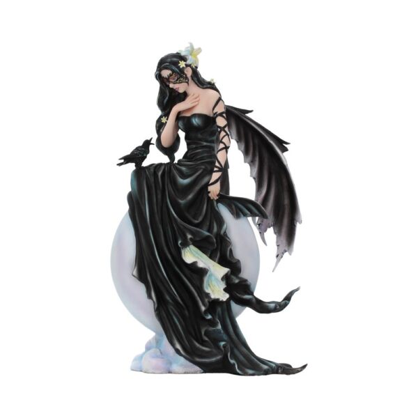 Nene Thomas Dark Skies Dark Moon Fairy and Raven Companion Figurine: 2 - Figures & Collectables By Nene Thomas