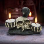 Nevermore Raven and Skull Candle Holder 15cm: 1 - Candles & Holders By Gift Moments