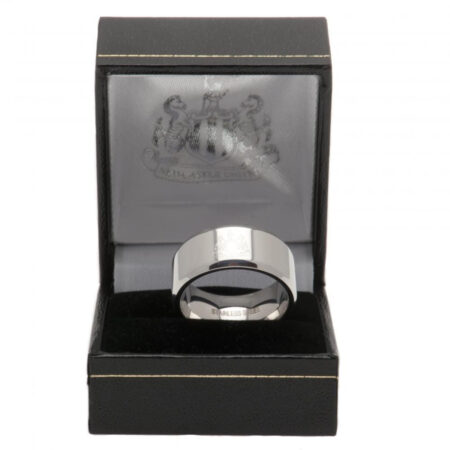 Newcastle United FC Band Ring Medium: 1 - Jewellery By Newcastle United