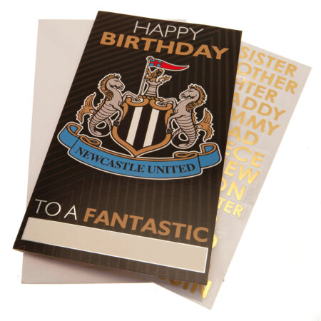 Newcastle united fc birthday card personalised