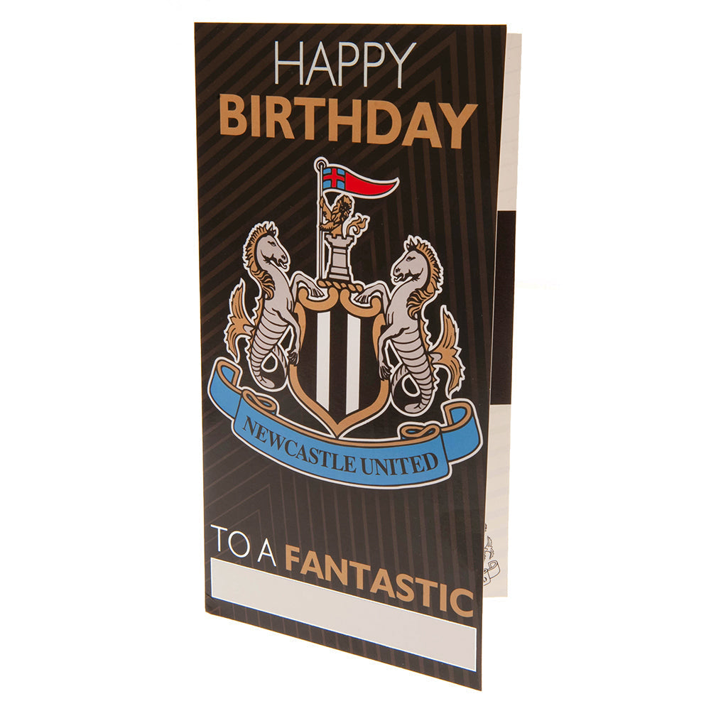 Newcastle united fc birthday card personalised