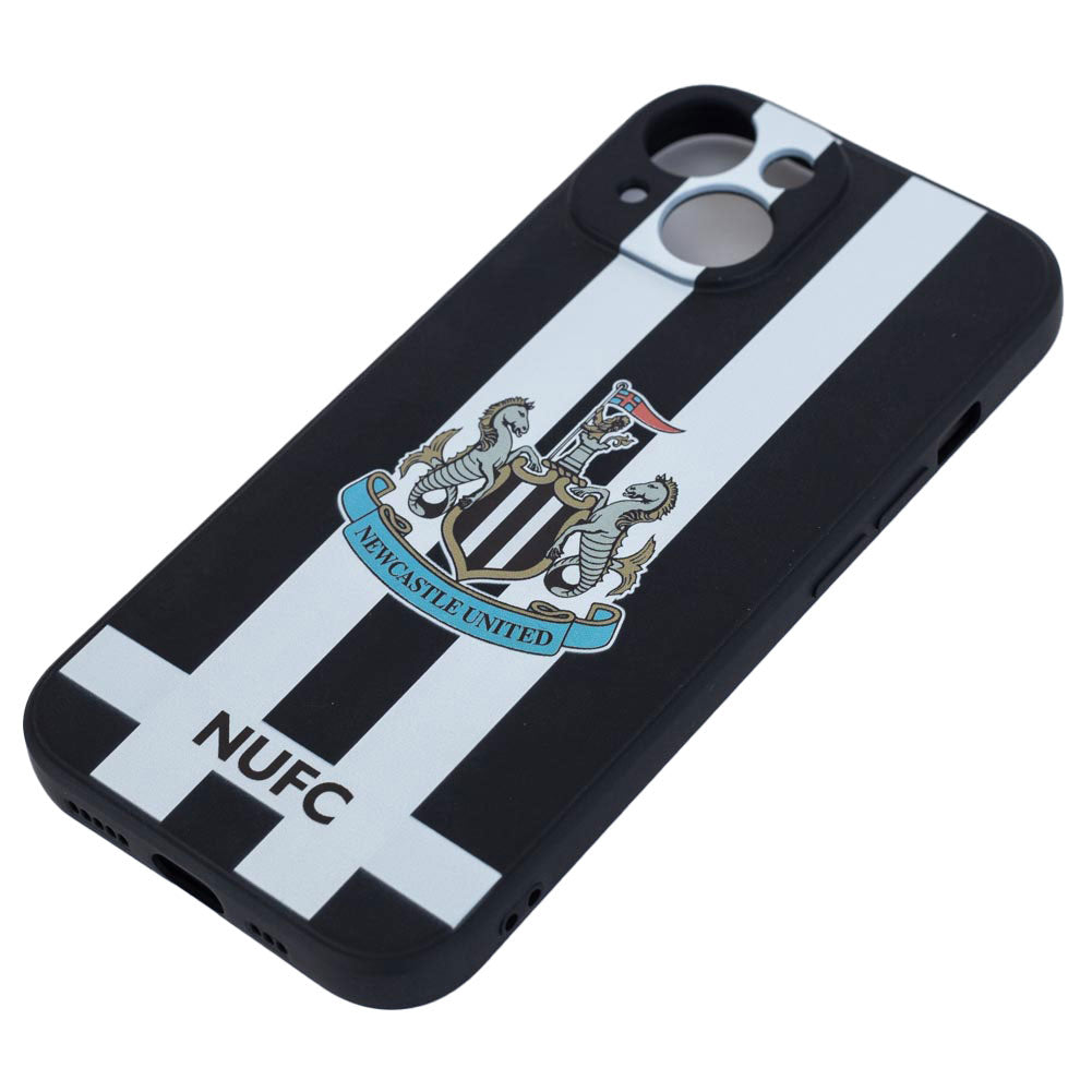 Newcastle United FC iPhone 14 Striped Silicone Case: 1 - Tech Accessories By Newcastle United