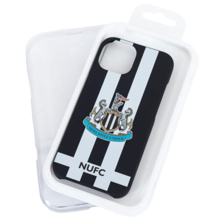 Newcastle United FC iPhone 15 Striped Hard Case: 3 - Tech Accessories By Newcastle United