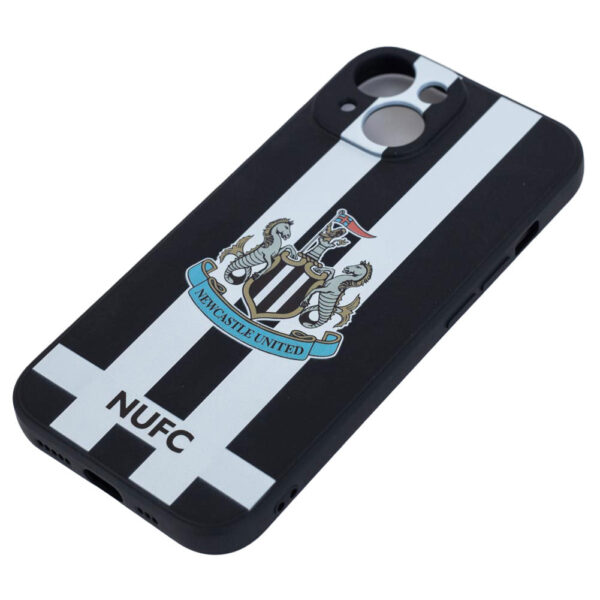 Newcastle United FC iPhone 15 Striped Silicone Case: 1 - Tech Accessories By Newcastle United