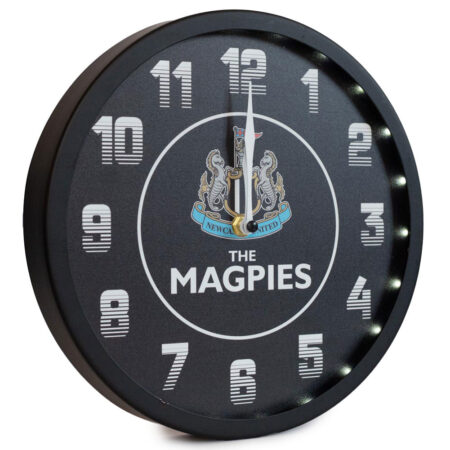 Newcastle United FC LED Wall Clock: 3 - Clocks By Newcastle United