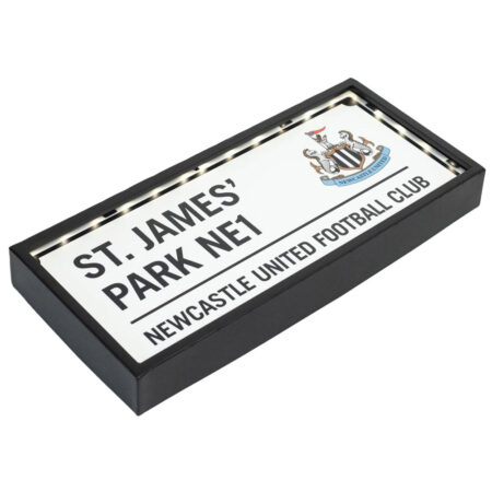 Newcastle United FC Metal LED Street Sign: 3 - Signs & Plaques By Newcastle United