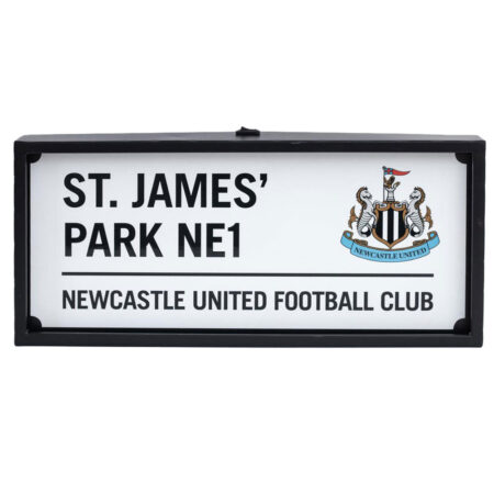 Newcastle United FC Metal LED Street Sign: 2 - Signs & Plaques By Newcastle United