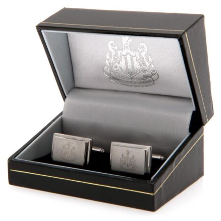 Newcastle United FC Stainless Steel Cufflinks: 1 - Cufflinks & Tie Slides By Newcastle United