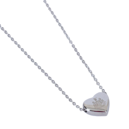 Newcastle United FC Stainless Steel Heart Necklace: 2 - Necklaces By Newcastle United