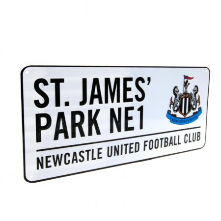 Newcastle United FC White Street Sign: 2 - Signs & Plaques By Newcastle United