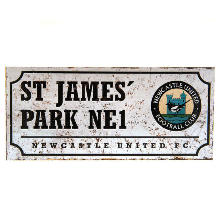 Newcastle United FC Retro Street Sign: 1 - Signs & Plaques By Newcastle United