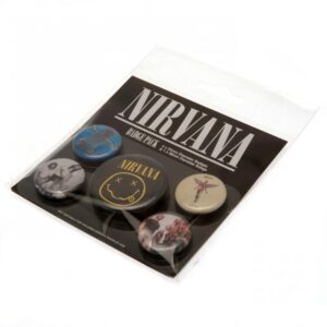 Nirvana Button Badge Set: 3 - Badges By Nirvana
