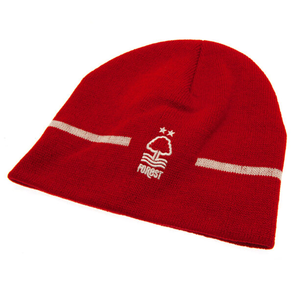 Nottingham Forest FC Stripe Beanie: 2 - Caps & Hats By Nottingham Forest