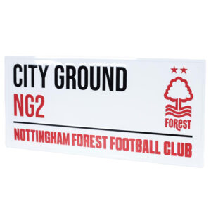 Nottingham Forest FC White Street Sign: 3 - Signs & Plaques By Nottingham Forest