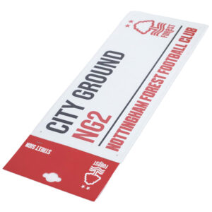 Nottingham Forest FC White Street Sign: 4 - Signs & Plaques By Nottingham Forest