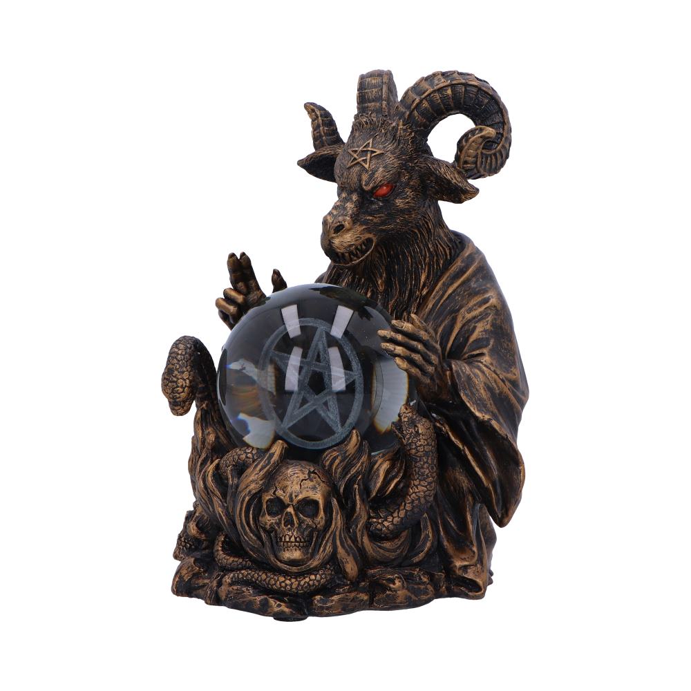 Orbuculum baphomet illuminating figurine 16cm