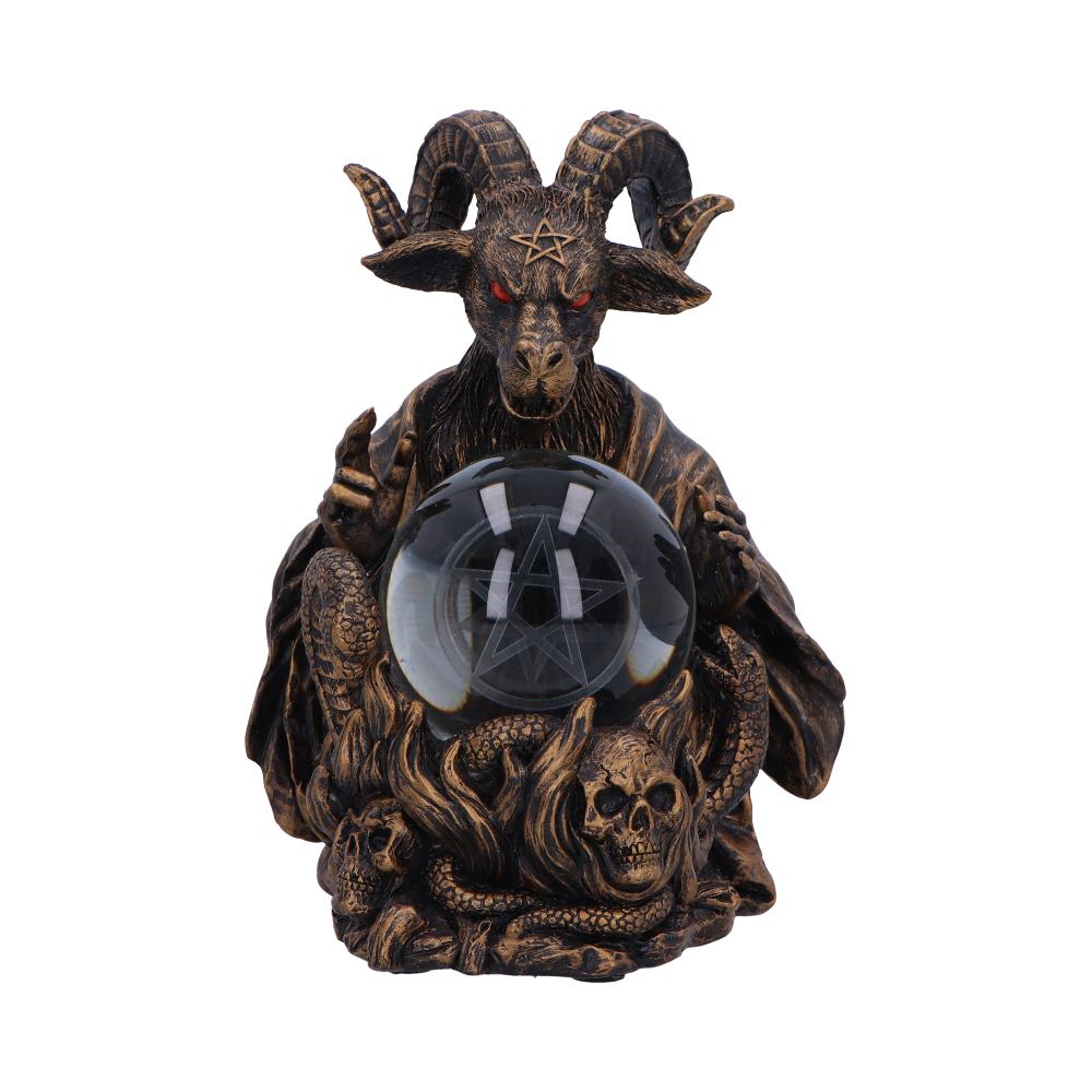 Orbuculum baphomet illuminating figurine 16cm
