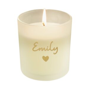 personalised gold name scented jar candle