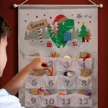 personalised dinosaur advent calendar