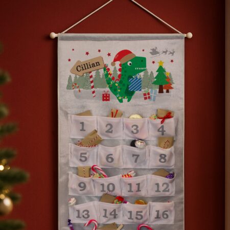 personalised dinosaur advent calendar