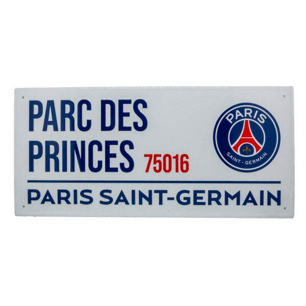 Paris Saint Germain FC White Street Sign: 1 - Signs & Plaques By Paris Saint Germain